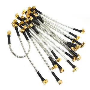 Kabel Semi Kaku 086, SF-086 Koaksial Semi Fleksibel dengan Ekstensi Antena Konektor MCX Rakitan Kabel Koaksial RF