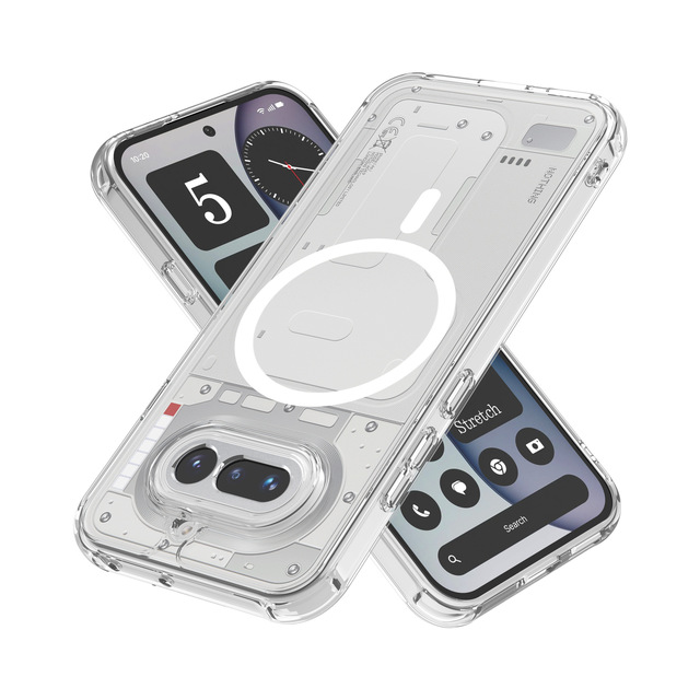 Clear Shockproof Mobile Cover with Magnetic Ring Inside Smartphone Phone Cases for Nothing Phone 4A PRO