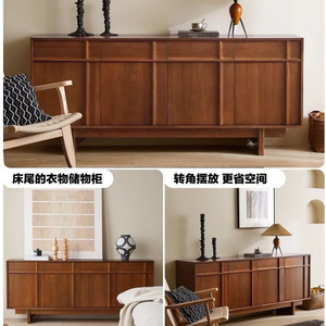 Solid Wood <b>Sideboard</b> 180x40x79 Cm Storage Cabinet Living Room Furniture - Product Image 4