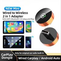 Adaptor CarPlay Nirkabel WiFi6 USB Dongle Android Auto untuk iPhone iOS Universal Car Stereo Mudah Dipasang Garansi 1 Tahun