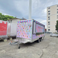 Gerobak Makanan Mobile, Trailer Makanan Jalanan, Gerobak Hot Dog, Truk Kopi, Trailer, Truk Makanan dengan Dapur Lengkap, Kios Makanan Jalanan