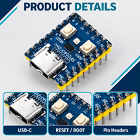 Papan Pengembangan Mikrokontroler Raspberry Pi RP2040-Zero Prosesor Dual Core M0+ Flash 2MB Bahan ABS YIHE