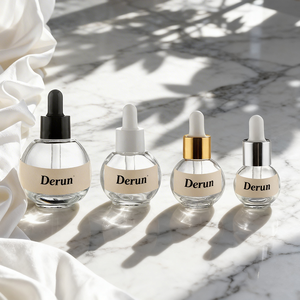 Envase de Lujo para Esmalte de Uñas con Líquido Esencial, 10ml 20ml 30ml 50ml, Botella de Vidrio Transparente con Base Esférica y Gotero - Product Image 2