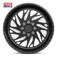 Ruedas Speedmega Deep Dish Forged Monoblock Super Single Deep Concave, Pulido Espejo Brillante, Mecanizadas por CNC, Personalizables para Camionetas, 20 Pulgadas
