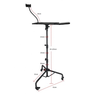 Soporte Universal para ordenador portátil, trípode para proyector con rueda móvil, color negro - Product Image 3