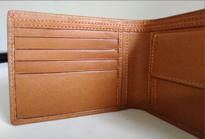 Cuero de diseñador más vendido de grano completo de longitud larga-4 bolsillos para tarjetas 2 mangas dobles 1 bolsillos para monedas Vintage Oil Pull-Up Fold - Product Image 3