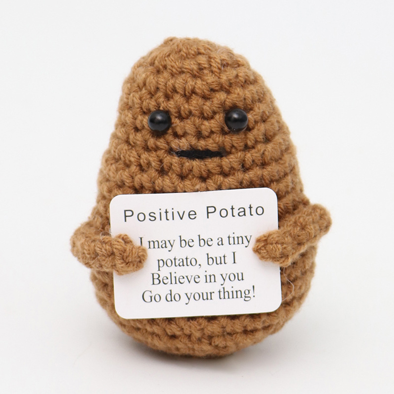 Dark brown potato p card flat mouth