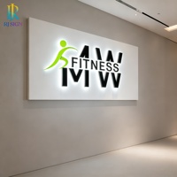 Enseignes LED rétroéclairées professionnelles étanches, lettres lumineuses 3D en métal, signalétique publicitaire pour plaques de bâtiment extérieures