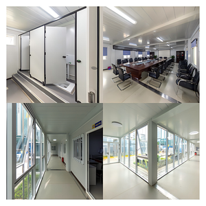 Oficina Prefabricada en Contenedor con Muro Cortina de Vidrio de Diseño Moderno para la Gestión de Proyectos de Construcción - Product Image 6