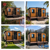 Maison conteneur extensible à panneaux sandwich et structure en acier, certifiée CE/ISO, prête pour l'énergie solaire, pour la vie hors réseau, design moderne et durable