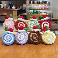 Porte-clés en peluche douce en forme de macaron, dessert, pain, gâteau, breloques pour sac à main femme