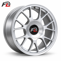 Jantes forgées monobloc en maille argentée, face usinée, 18, 19, 20 pouces, 5x112, 5x120 pour BMW, Audi, Benz