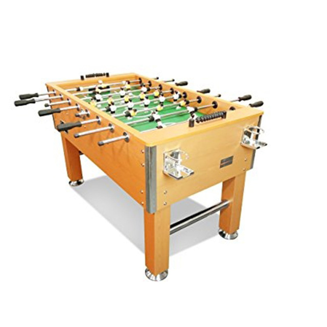 Factory-Direct Best-Selling 60-Inch MDF Foosball Table Black Heavy-Duty Design for Bars and Game Rooms with Drink Rack