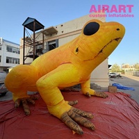 Animaux gonflables LED colorés, grenouille gonflable pour événement thématique de parc