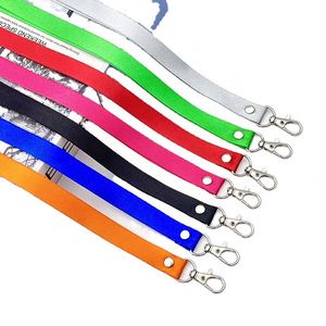 Factory Wholesale Heat Transfer Printing Nylon <b>Lanyards</b> for Work Permit Exhibition Mobile Phone Design Custom logo - Product Image 2