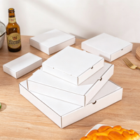 Boîte à pizza personnalisée avec logo et motif, emballage alimentaire à emporter en papier kraft recyclable