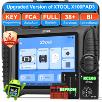 Programmateur de clés de voiture USA XTOOL X100PAD3+KC100+EEPROM, lecteur de code PIN d'immobilisateur, outil de diagnostic complet du système avec 38+ fonctions de réinitialisation
