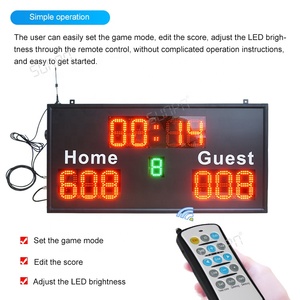 Marcador Electrónico Personalizado para Interiores o Exteriores, Marcador Deportivo LED para Baloncesto, Tenis, Fútbol, Bádminton - Product Image 4