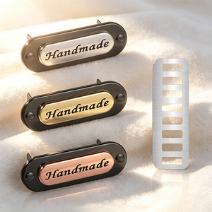 Customized Metal Brand <b>Name</b> <b>Labels</b> Sewing Metal Logo Badges Personalized Private Tags for Jeans, Bags & Clothing - Product Image 2