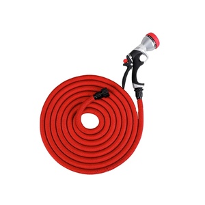 Manguera de Jardín <span class=keywords><strong>Extensible</strong></span> de Látex de Alta Presión (300 PSI) con Pistola de Riego de 7 Funciones <span class=keywords><strong>para</strong></span> Lavado de Autos y Riego - Product Image 2