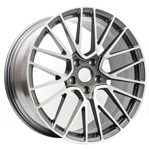 ล้อแม็กซ์อัลลอยด์ปลอมแปลง 5x112 5x130 สำหรับ Porsche Macan Panamera ล้อขอบลึก สีเทากันเมทัล ดีไซน์ 5 รู ล้อแม็กซ์รถยนต์ - Product Image 3