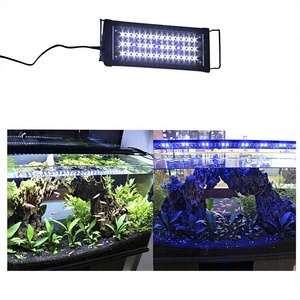 Lumière <span class=keywords><strong>LED</strong></span> pour <span class=keywords><strong>aquarium</strong></span> 30/45/60/90 <span class=keywords><strong>cm</strong></span>, luminosité réglable, multicolores naturels, variateur d'intensité, supports extensibles - Product Image 1