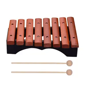 Montessori trẻ em của bộ gõ 8 tấn glokenspiel Xylophone cho trẻ em orff lớp học nhạc cụ
