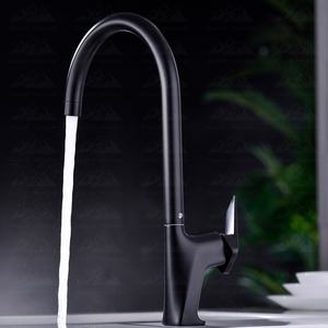 <span class=keywords><strong>Robinet</strong></span> de cuisine sur plan de travail Wayon, mitigeur de cuisine à arc haute avec douchette simple pour cuisine minimaliste - Product Image 3