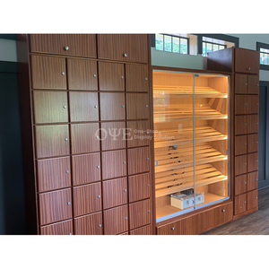 Chất Lượng Cao Công Suất Lớn Thương Mại Tây Ban Nha Rắn Gỗ Tuyết Tùng Cigar Humidor Tủ Hiển Thị - Product Image 3