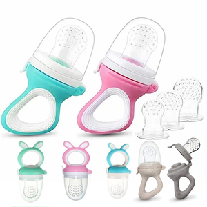 Baby Food Feeder Pacifier Fruit Pacifier Squeeze Station Baby Food Maker Dispensing Spoon Teething Toys