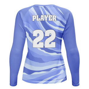 เสื้อวอลเลย์บอลแขนยาวคอวีสำหรับผู้หญิงยืดหยุ่นได้ - Product Image 6