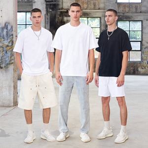 เสื้อยืดคอกลมสำหรับผู้ชายผ้าถักสำหรับออกกำลังกายผ้าคอตตอนแห้งเร็วพิมพ์ลายแขนสั้นสำหรับ100% งานตามสั่ง - Product Image 6