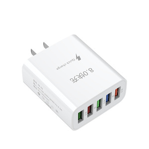 ที่ชาร์จอเนกประสงค์ 5 พอร์ต USB ที่ชาร์จติดผนัง 30W ชาร์จเร็ว พร้อมสายชาร์จสำหรับแท็บเล็ตและโทรศัพท์ - Product Image 2