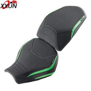 Housse de siège en cuir XXUN pour conducteur et passager de moto <span class=keywords><strong>KAWASAKI</strong></span> Ninja <span class=keywords><strong>H2</strong></span> SX 2022-2025 – Coussin de siège passager anti-pression - Product Image 1
