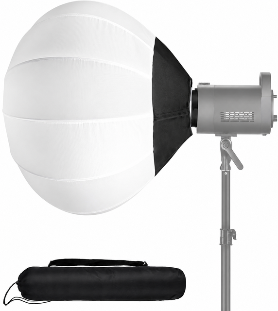 Quick Release 65cm Lantern Box Lightweight Nylon Alloy  360 Bowens Mount for RGB LED Video Lights