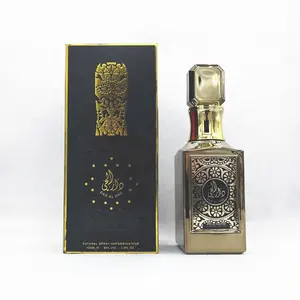 100ML香水高級ユニセックスゴールドパルファムサフランアンバー高品質長持ちオリジナルアラビア香水