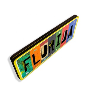 Ímã de geladeira personalizado com letras de Miami Beach, Flórida, St. Maarten MDF - Product Image 4