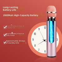 Meilleure vente en stock : M6 Tout-en-un pour haut-parleur de karaoké 5.3 avec micro cardioïde, connecteur Type-C, batterie 2000 mAh pour chant