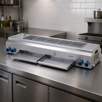 Nouvelle machine à fruits commerciale de comptoir, sans fumée, au gaz GPL, en acier inoxydable, haute sécurité, grande capacité, 12 capacités, 110-220V