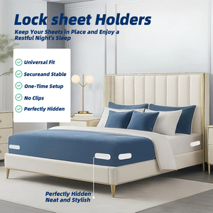 ที่ยึดผ้าปูที่นอนแบบหนาพิเศษ 4 ชิ้น ทำจาก ABS ติดตั้งง่าย ใช้ได้กับทุกขนาดที่นอน แบบสองชั้น - Product Image 5