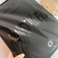 Sacs en plastique noir personnalisés réutilisables, sacs d'emballage givrés/mat pour sweats à capuche, sac à glissière en polyéthylène pour vêtements, t-shirt