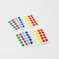 Autocollants personnalisés en forme de cercle, autocollants adhésifs résistants, petits points de marquage, autocollants pour enfants, prix d'usine en gros