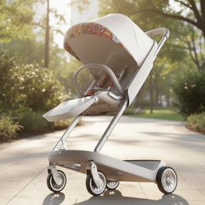 Nouvelle arrivée : système de <span class=keywords><strong>poussette</strong></span> pliable et légère, système de voyage, tricycle pour bébé, poussettes, marcheurs, porte-bébés, PVC/tricoté - Product Image 6