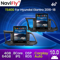 Autoradio MEKEDE Android 10 8+128 Go avec écran 2.5D pour Hyundai Elantra 2016-2020, IPS DSP RDS, système multimédia Android pour voiture