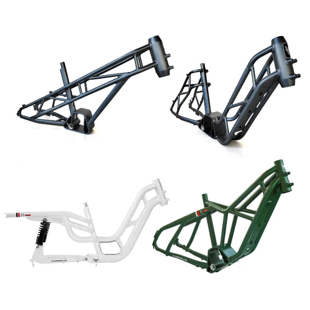 Fabbrica OEM/ODM in lega di alluminio grasso pneumatico E-bike ibrido elettrico Dirt Bike in acciaio telaio fisso