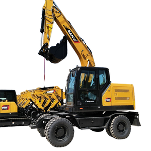 SANY 15 Ton SY155 nuevo tipo de Neumático Hidráulico medio excavadora Excavadora hidráulica de ruedas SY155W con precio más bajo - Product Image 1