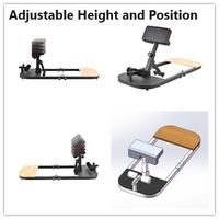 Máquina de Ejercicios 3 en 1 para Gimnasio, Estilo Nuevo, Acolchada, para Flexiones, Abdominales, Sentadillas Profundas, Levantamiento de Glúteos, Entrenador de Cadera