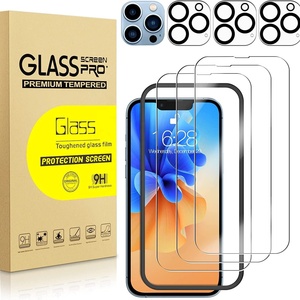 ฟิล์มกันรอยกระจกนิรภัยแบบ 9H สำหรับ iPhone 16 15 Pro Max แพ็ค 3 และ 6 ชิ้น พร้อมฟิล์มกันรอยกล้อง - Product Image 2