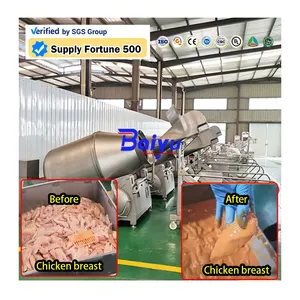 Tilting Vaccum Meat Massager 500kg Chicken Meat Marinator Vacuum Tumbling Machine Meat Tumbler Machine with Cooling System