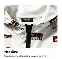 Vestes Trench Homme Personnalisées Printemps-Automne Rétro à Col Montant et Capuche, Coupe Slim Américaine Décontractée avec Fermeture Éclair en Toile – Collection 2026